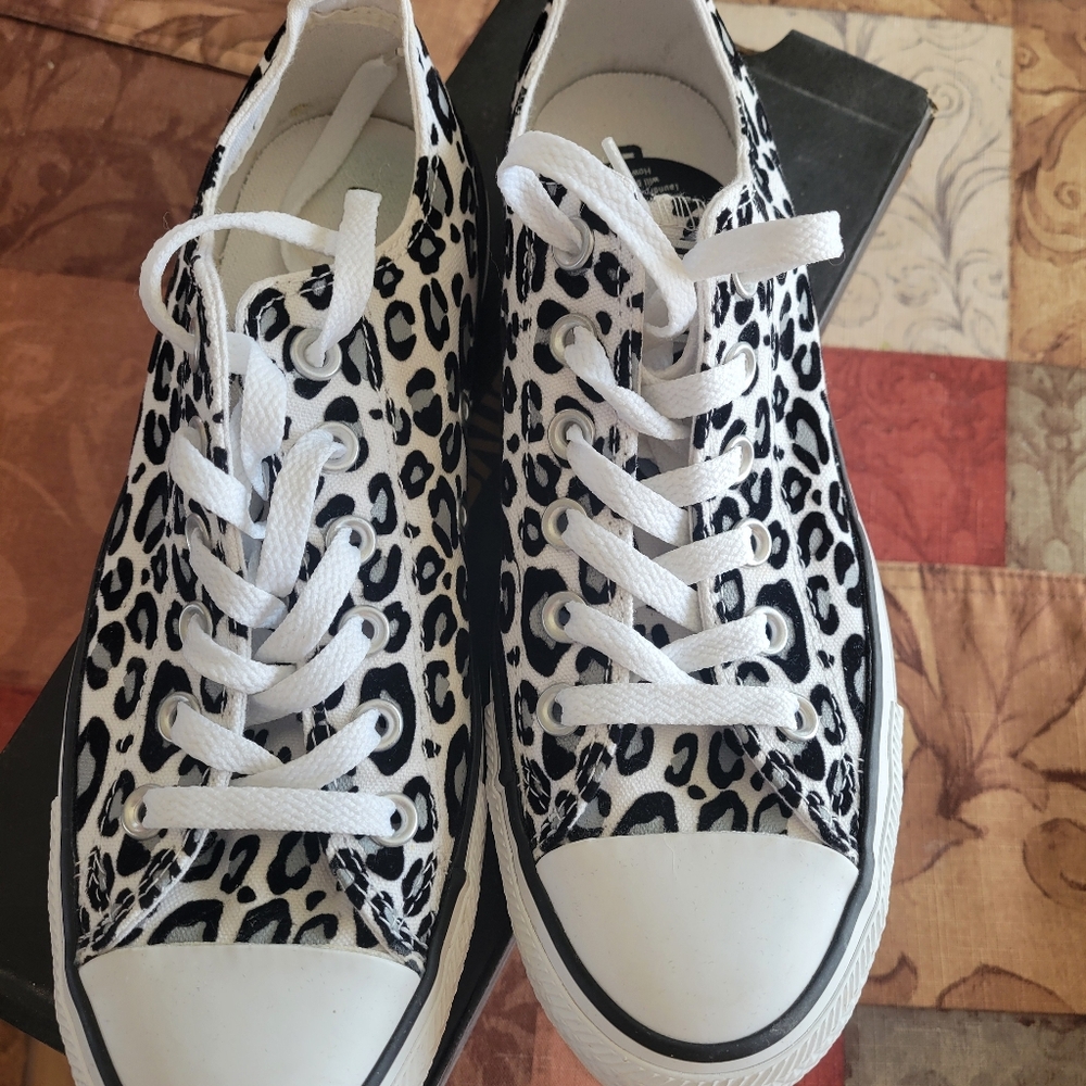 Leopard Print Women's Sneakers   Limited Additon. No Longer Being Made